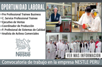 Oportunidad de empleo en Nestlé