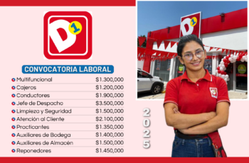 Tiendas D1 abre vacantes – Aplica hoy