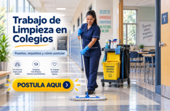 Trabajo de Limpieza en Colegios: Puestos, Requisitos, Funciones y Cómo Postular