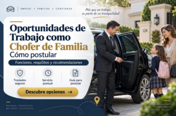 Oportunidades de Trabajo como Chofer de Familia: Cómo Postular