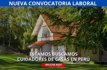 Estamos contrantando personal para cuidar fincas