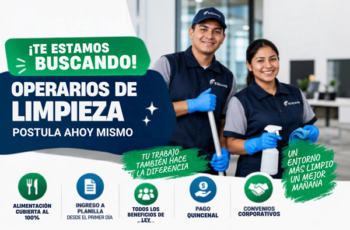 Trabajos disponibles para auxiliares de limpieza