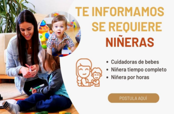 Convocatoria abierta para niñeras