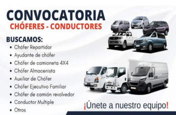 Contratación masiva para Choferes 2026