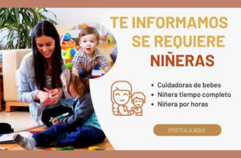 Estamos Solicitando Niñeras Urgente 2026